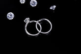 Round Moissanite Twist Engagement Rings Pack
